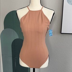 Free People Tan Bodysuit